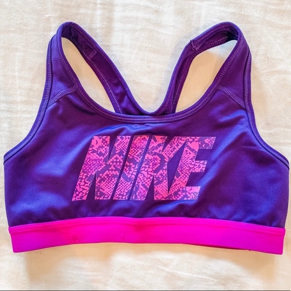 Nike Other - NIKE DRI FIT Purple SNAKESKIN Sports Bra   S